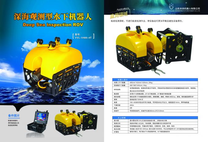 Underwater Robot,Underwater Camera,Light,Double-5 Axis Hydraulic Manipulator Dredging ROV for deep-sea excavation