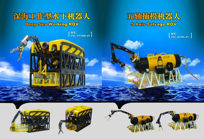 Underwater Robot,Underwater Camera,Light,Double-5 Axis Hydraulic Manipulator Dredging ROV for deep-sea excavation